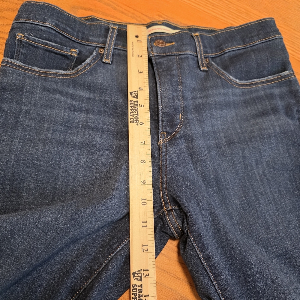 Levi's Women's 311 Shaping Skinny Jeans Soft Stretch Dark Blue Distressed 31X30 - Picture 10 of 16